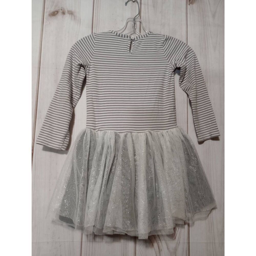 Counting Daisies Dress Girls 6 Halloween Ghost Gray White - Picture 2 of 7